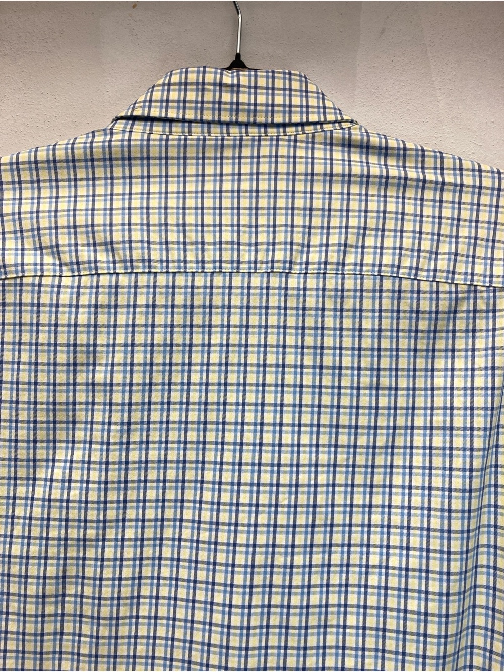 Bonobos Shirt Mens M Blue Yellow Check Button Up Performance Preppy Slim Fit - Picture 7 of 16
